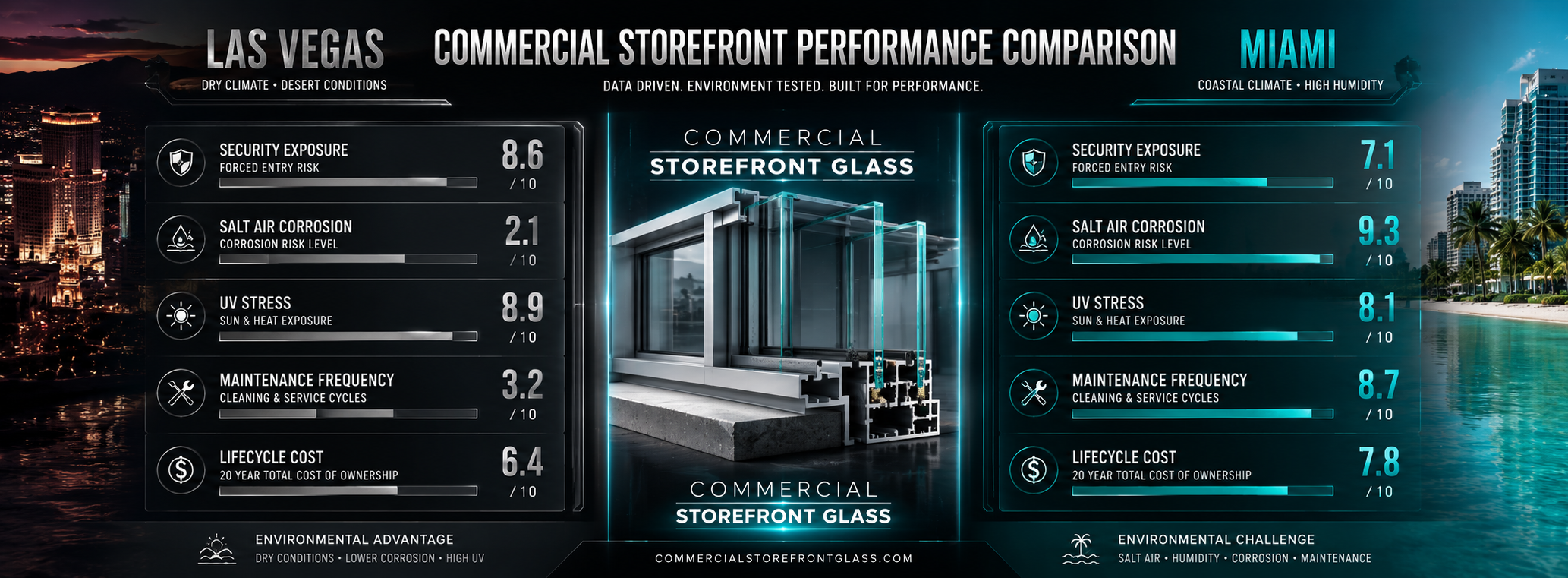 commercial glass replacement las vegas vs miami — storefront security and facade maintenance (2)