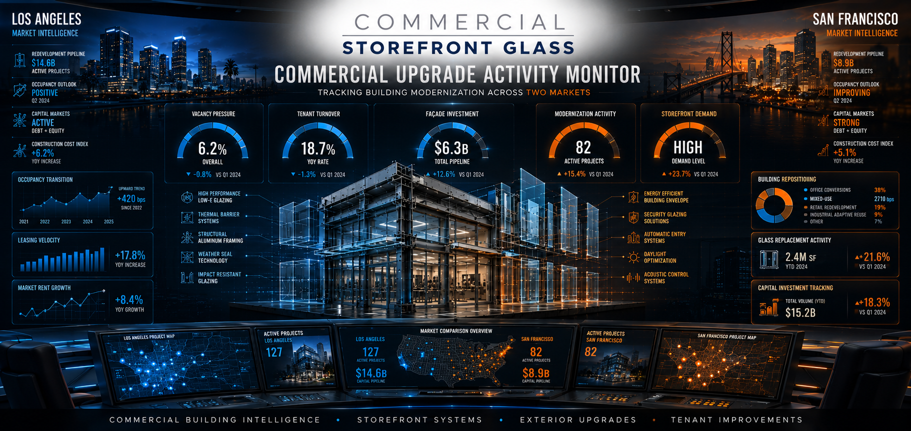 commercial storefront glass los angeles vs san francisco — tenant improvements and exterior building upgrades (2)