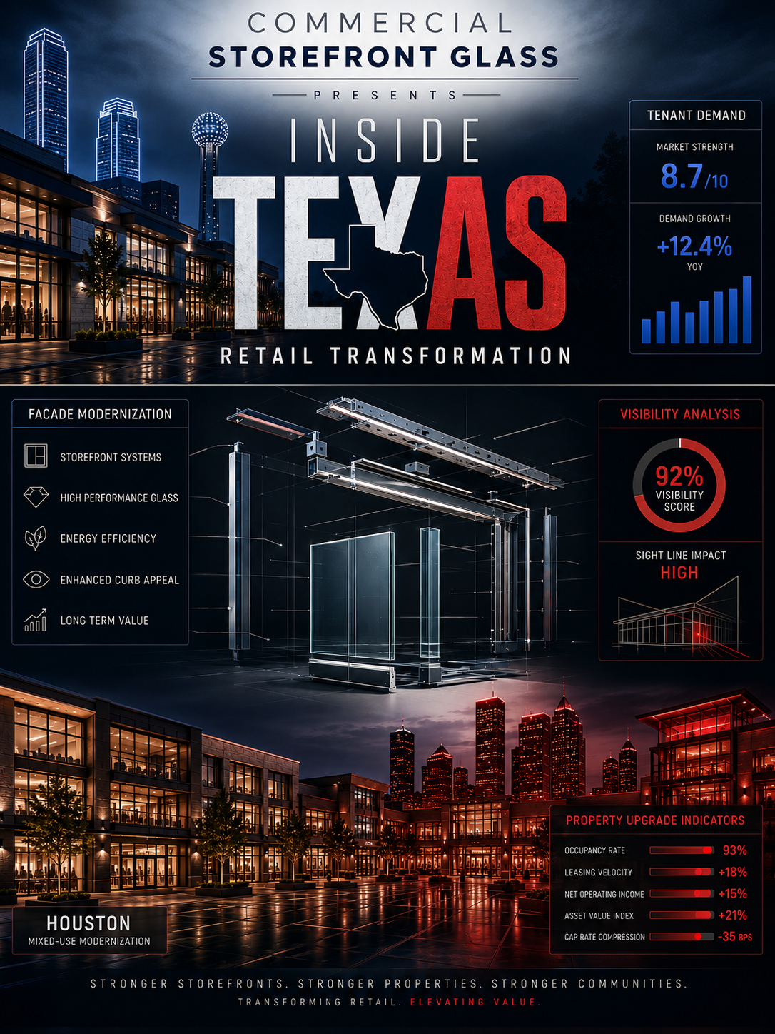 Dallas vs Houston — Shopping Center Upgrades And Property Repositioning dallas vs houston — shopping center upgrades and property repositioning commercial storefront glass replacement (4)