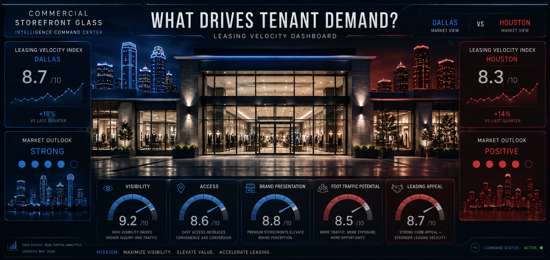 Dallas vs Houston — Shopping Center Upgrades And Property Repositioning dallas vs houston — shopping center upgrades and property repositioning commercial storefront glass replacement (9)