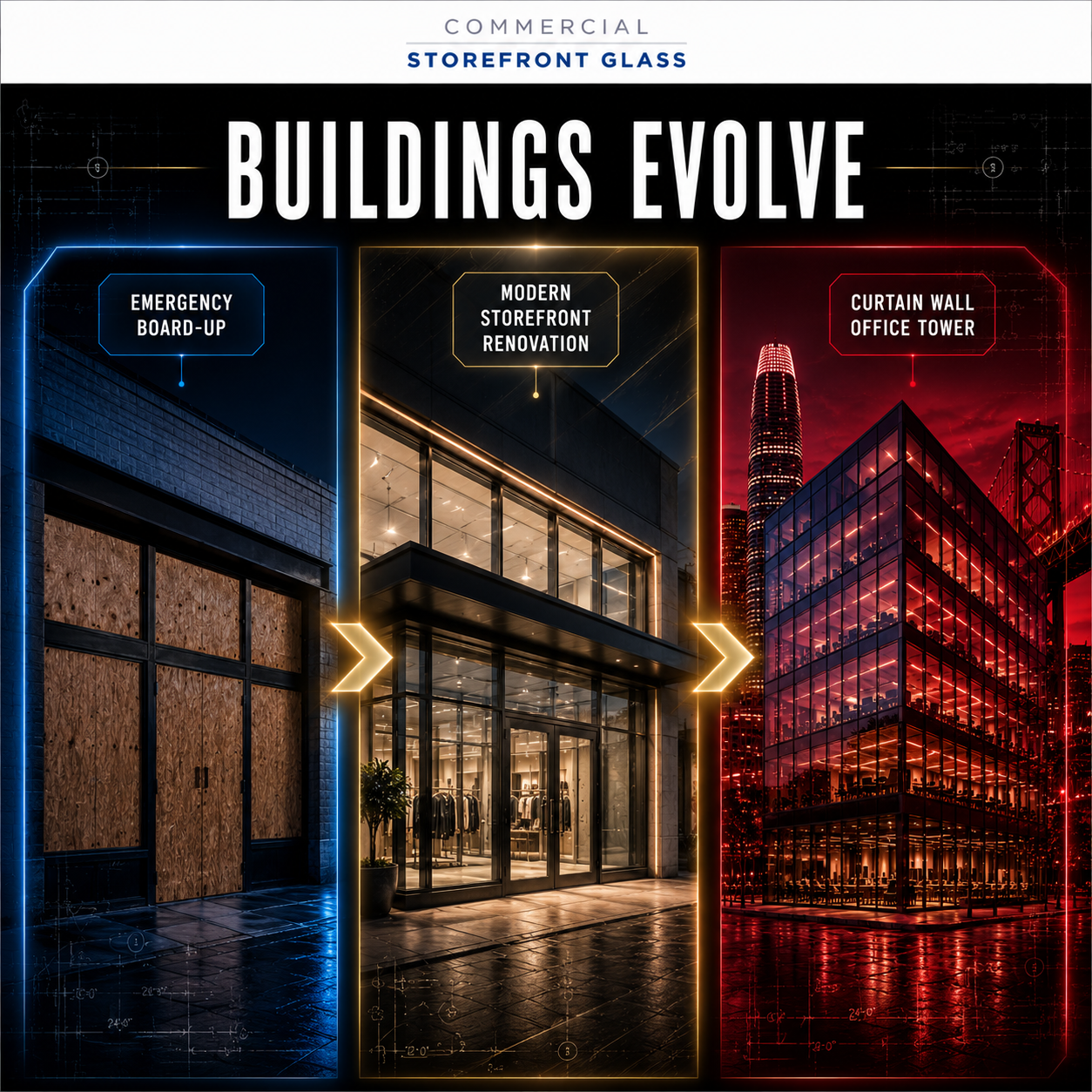 los angeles vs san francisco bay area storefront glass repair commercial glazing replacement window door installation (2)