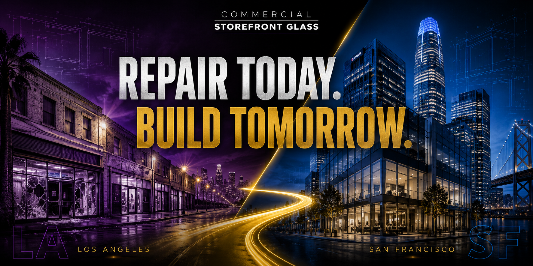 la vs sf repair vs replacement vs installation bay area storefront glazing commercial glass (2)