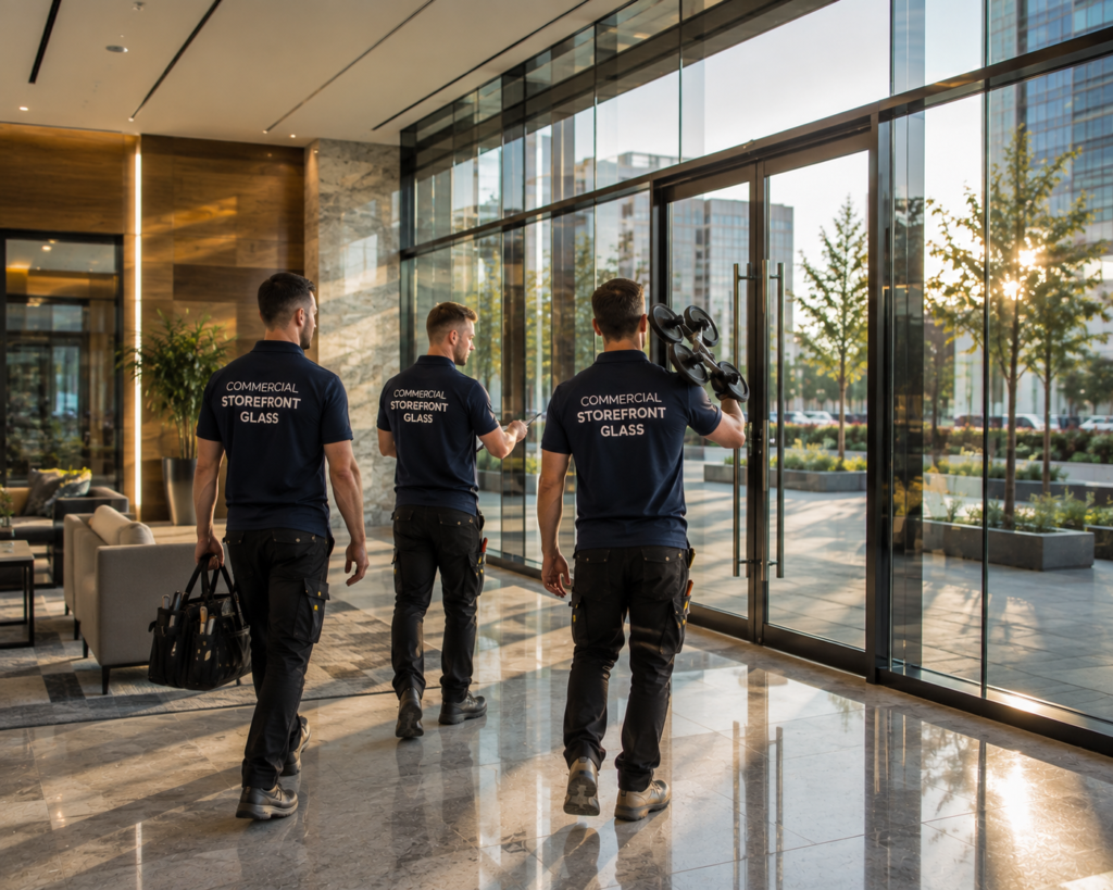 commercial glass installation - Planning Around Customers and Daily Operations