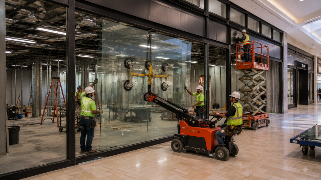 Tenant Improvement Contractor Build Out TI Allowance Glass Glazing Repair Install (6)