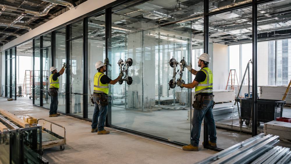 Tenant Improvement Contractor Build Out TI Allowance Glass Glazing Repair Install (9)